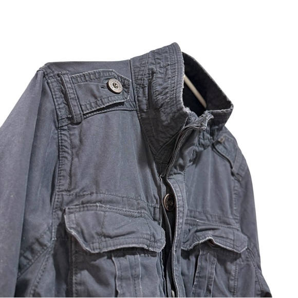 Tokyo Japan Abercrombie & Fitch Aviator Utility Field Military Rugged Jacket - Picture 10 of 16